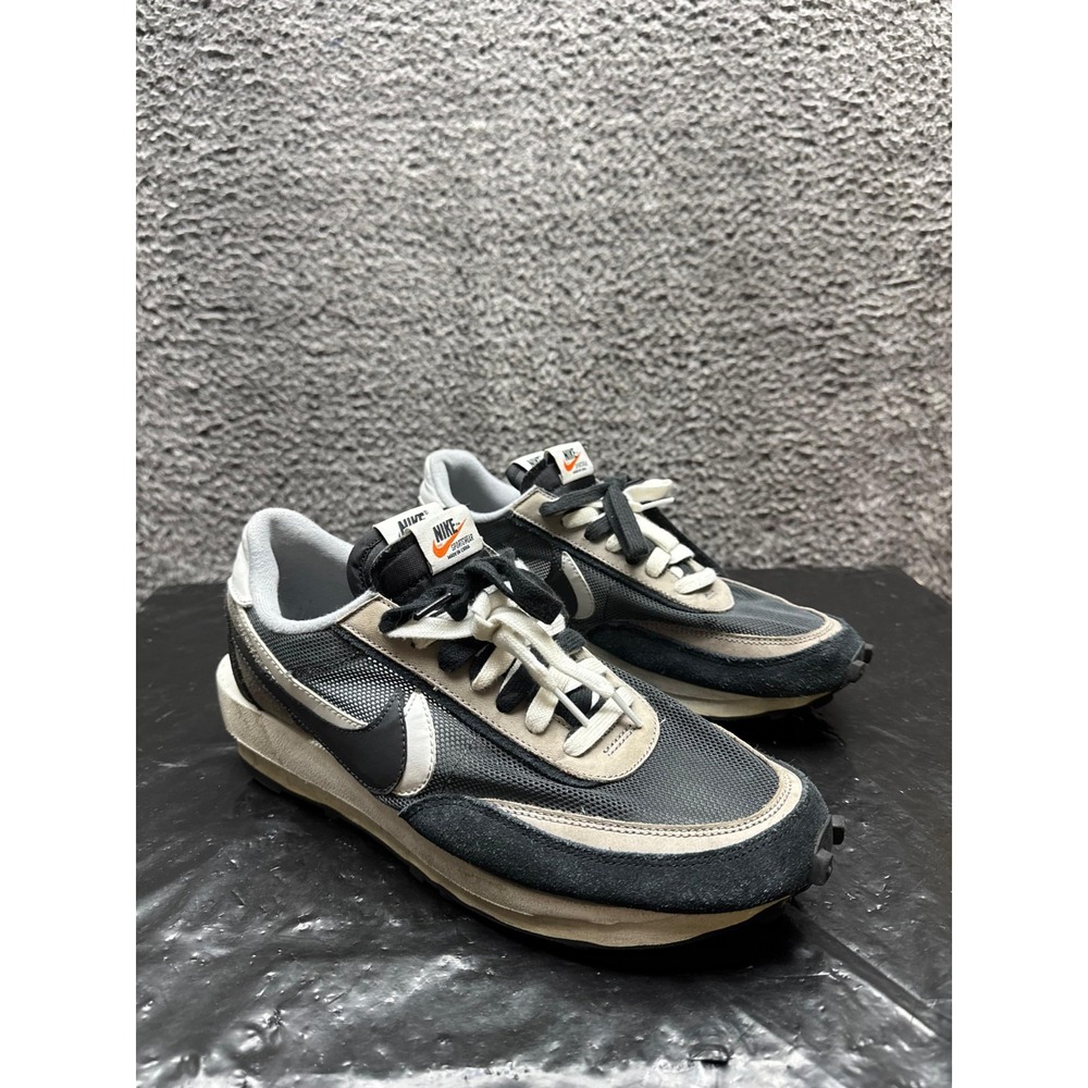 Nike x Sacai‎ LDV Waffle Lace Up Sneakers Black BV0073-001 Mens Size 10 US